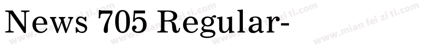News 705 Regular字体转换
